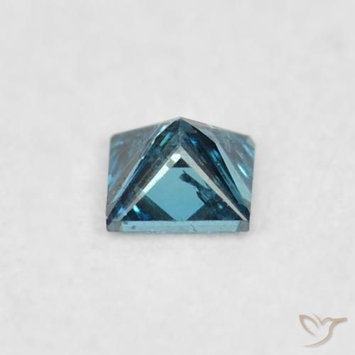 Diamante Blu naturale da 0.05 ct, Quadrato, VS-SI
