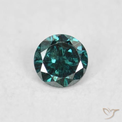 0.04ct Naturale Verde Diamante, Rotondo, VS-SI