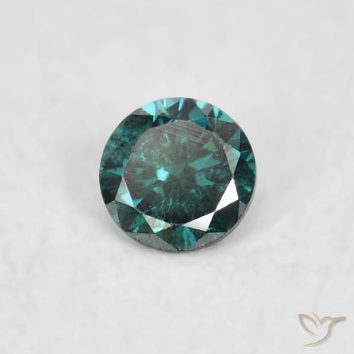 Diamante Verde naturale da 0.04 ct, Rotondo, VS-SI