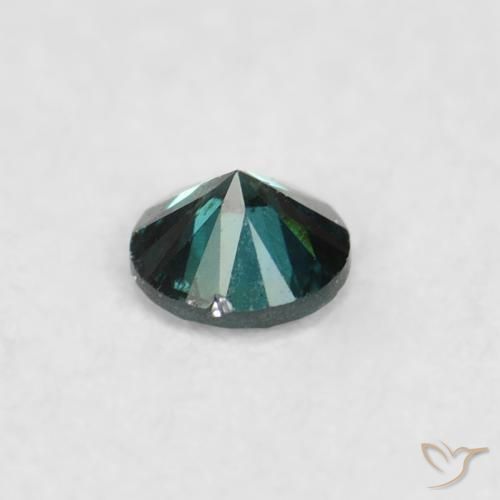Diamante Verde naturale da 0.04 ct, Rotondo, VS-SI