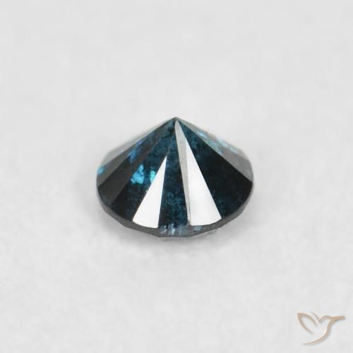 Diamante Blu naturale da 0.05 ct, Rotondo, VS-SI