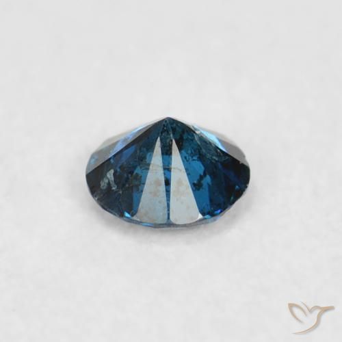 Diamante Blu naturale da 0.06 ct, Rotondo, VS-SI