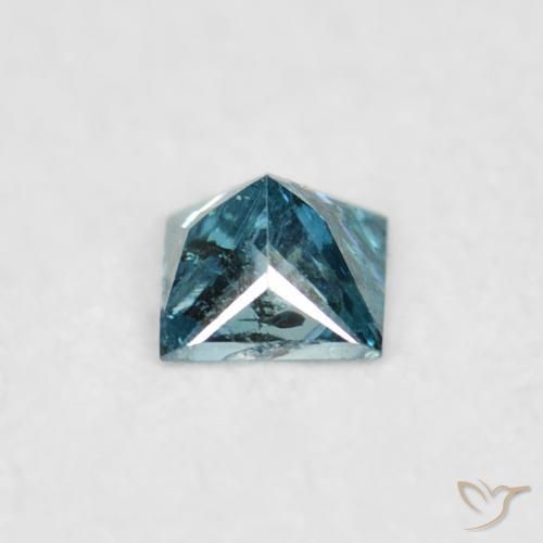Diamante Blu naturale da 0.07 ct, Quadrato, VS-SI