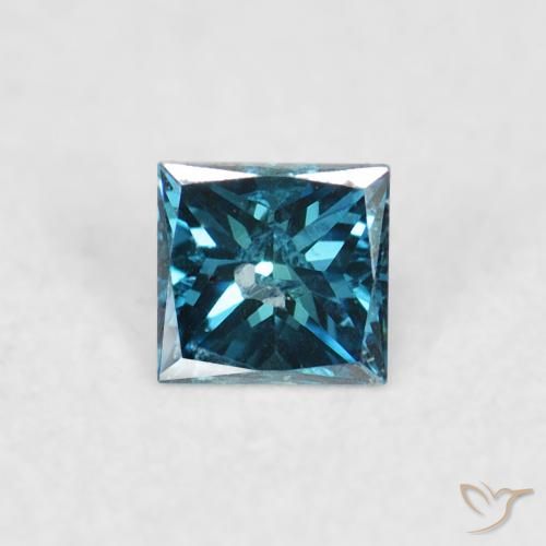 0.06ct Naturale Blu Diamante, Quadrato, VS-SI