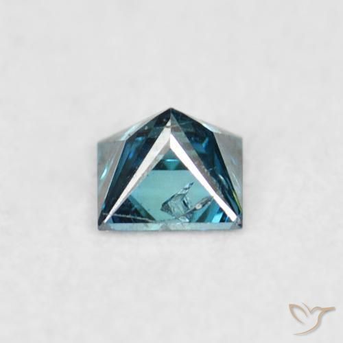 Diamante Blu naturale da 0.06 ct, Quadrato, VS-SI