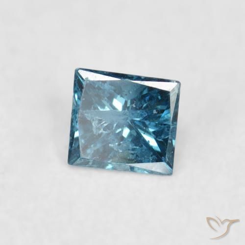Diamante Blu naturale da 0.06 ct, Quadrato, VS-SI