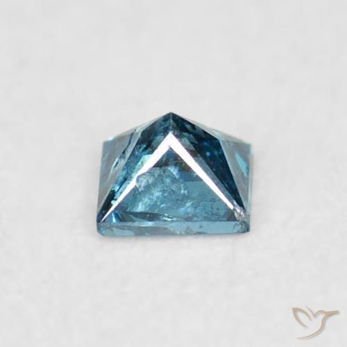 Diamante Blu naturale da 0.06 ct, Quadrato, VS-SI