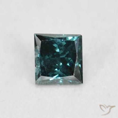 0.05ct Naturale Verde Diamante, Quadrato, VS-SI