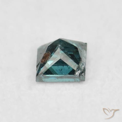 Diamante Verde naturale da 0.05 ct, Quadrato, VS-SI