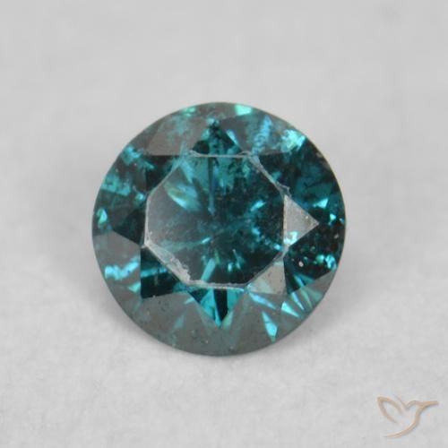 Diamante Blu naturale da 0.06 ct, Rotondo, VS-SI