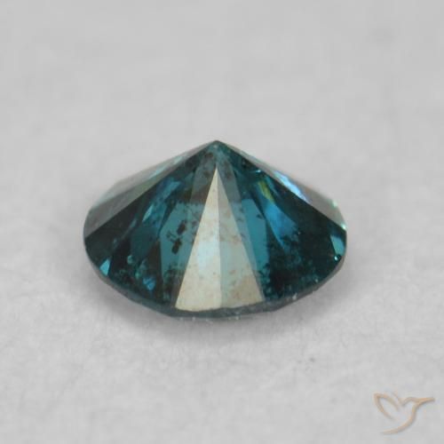 Diamante Blu naturale da 0.06 ct, Rotondo, VS-SI
