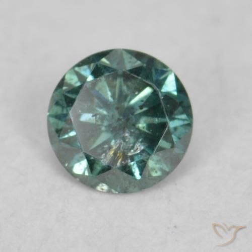 Diamante Verde naturale da 0.06 ct, Rotondo, VS-SI