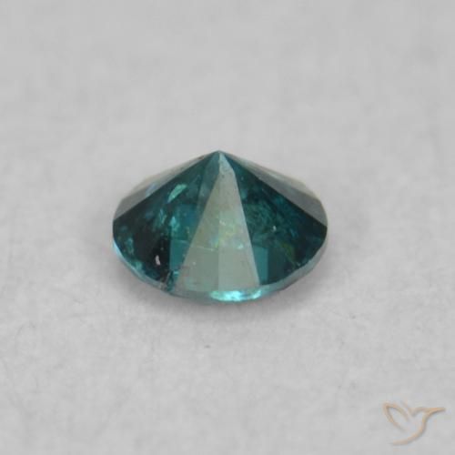Diamante Verde naturale da 0.03 ct, Rotondo, VS-SI