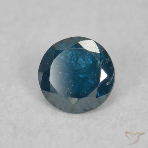 Diamante Blu naturale da 0.04 ct, Rotondo, VS-SI