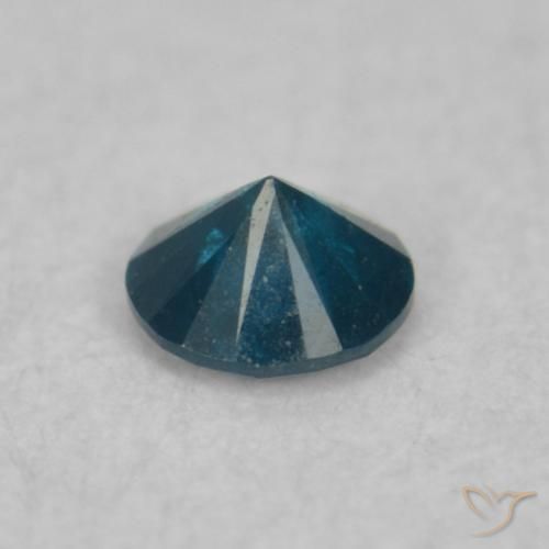 Diamante Blu naturale da 0.04 ct, Rotondo, VS-SI