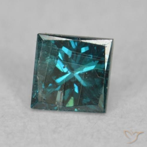 Diamante Blu naturale da 0.06 ct, Quadrato, VS-SI