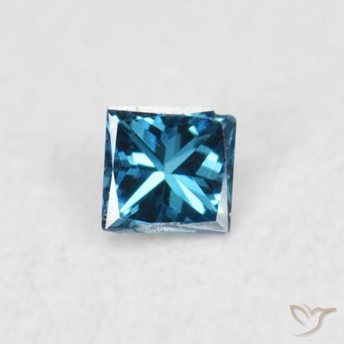 0.02ct Naturale Blu Diamante, Quadrato, VS-SI