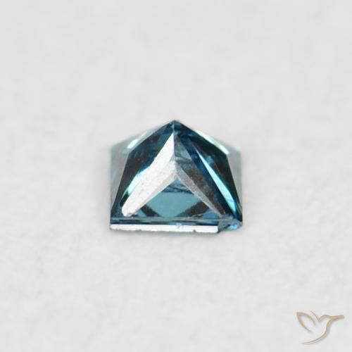Diamante Blu naturale da 0.02 ct, Quadrato, VS-SI