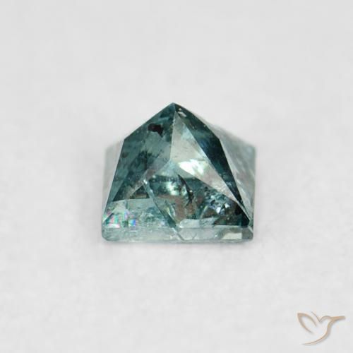Diamante Verde naturale da 0.07 ct, Quadrato, SI