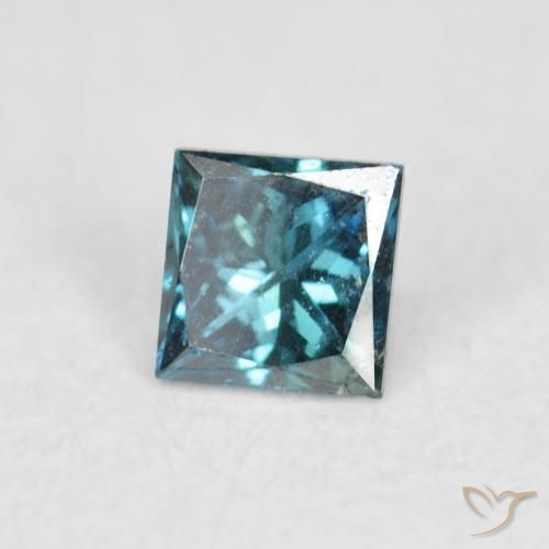 Diamante Blu naturale da 0.08 ct, Quadrato, VS-SI