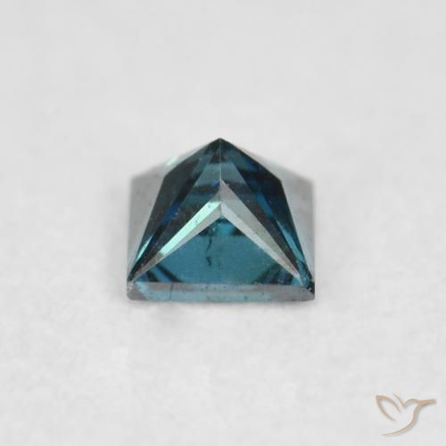 Diamante Blu naturale da 0.08 ct, Quadrato, VS-SI