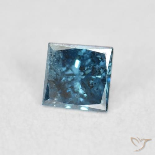 Diamante Blu naturale da 0.06 ct, Quadrato, VS-SI