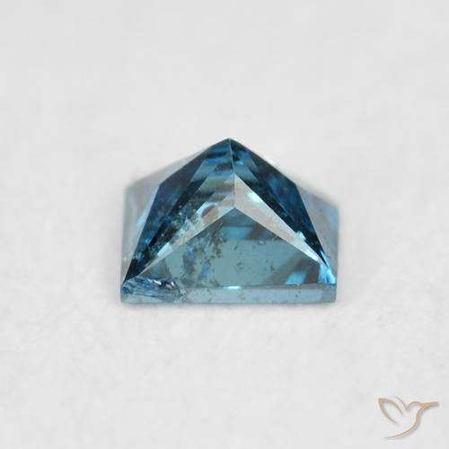 Diamante Blu naturale da 0.08 ct, Quadrato, VS-SI