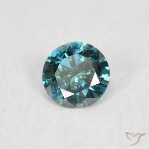 Diamante Verde naturale da 0.05 ct, Rotondo, VS-SI
