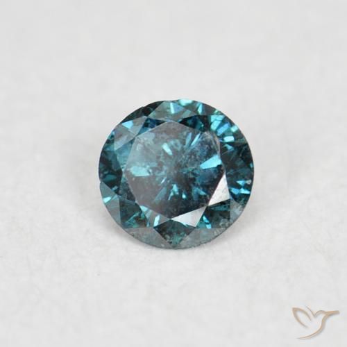 Diamante Blu naturale da 0.05 ct, Rotondo, VS-SI