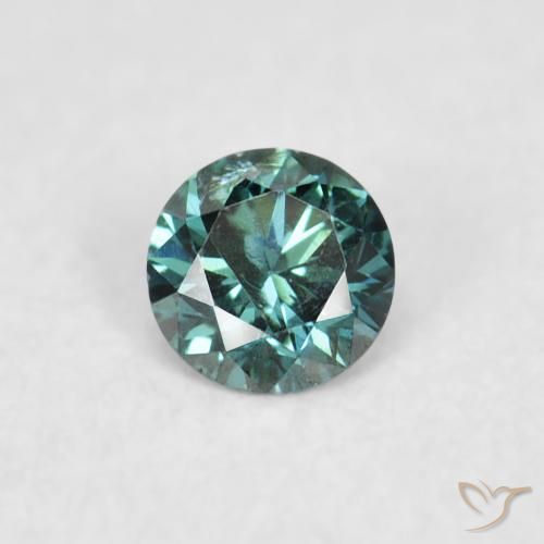 0.05ct Naturale Verde Diamante, Rotondo, VS-SI