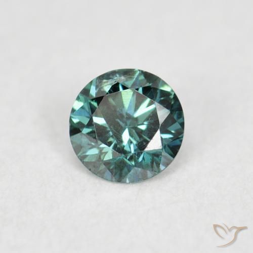 Diamante Verde naturale da 0.05 ct, Rotondo, VS-SI