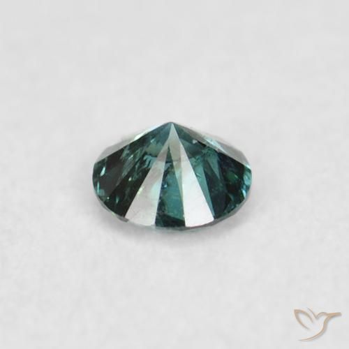 Diamante Verde naturale da 0.05 ct, Rotondo, VS-SI