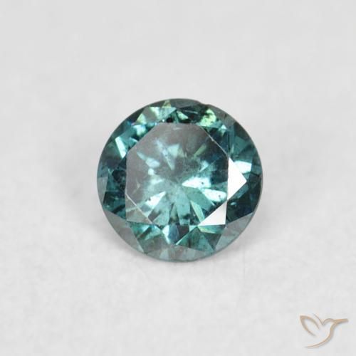 Diamante Verde naturale da 0.05 ct, Rotondo, VS-SI