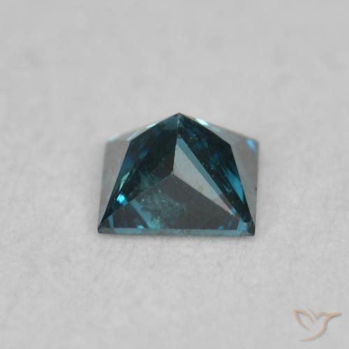 Diamante Blu naturale da 0.07 ct, Quadrato, VS