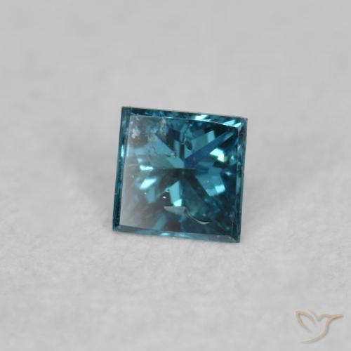 Diamante Blu naturale da 0.02 ct, Quadrato, VS