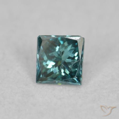Diamante Blu naturale da 0.05 ct, Quadrato, VS
