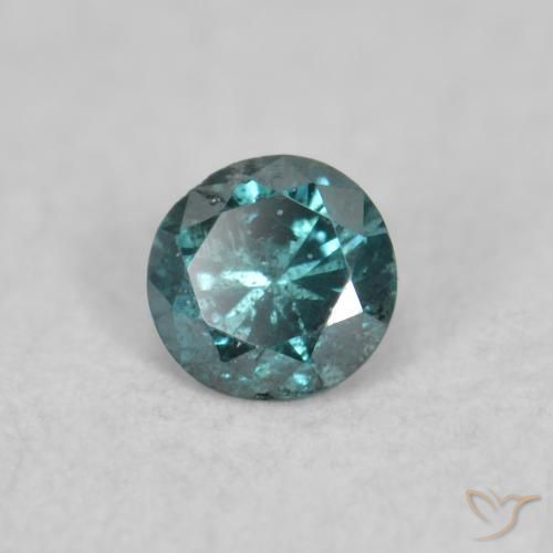 Diamante Blu naturale da 0.05 ct, Rotondo, SI