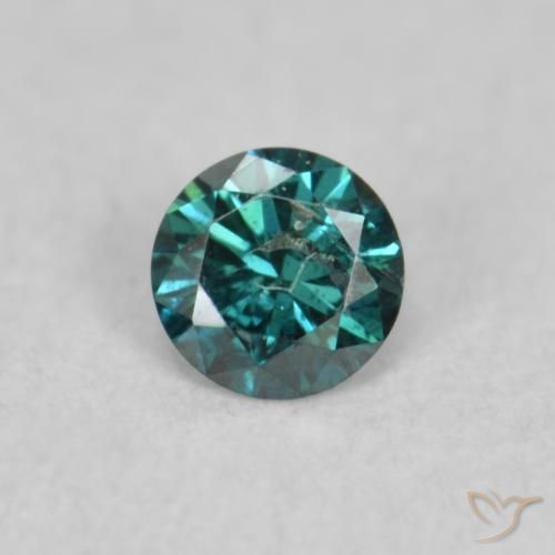 0.05ct Naturale Verde Diamante, Rotondo, SI