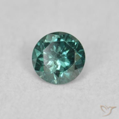 Diamante Verde naturale da 0.05 ct, Rotondo, SI