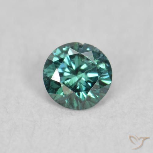 0.05ct Naturale Verde Diamante, Rotondo, SI