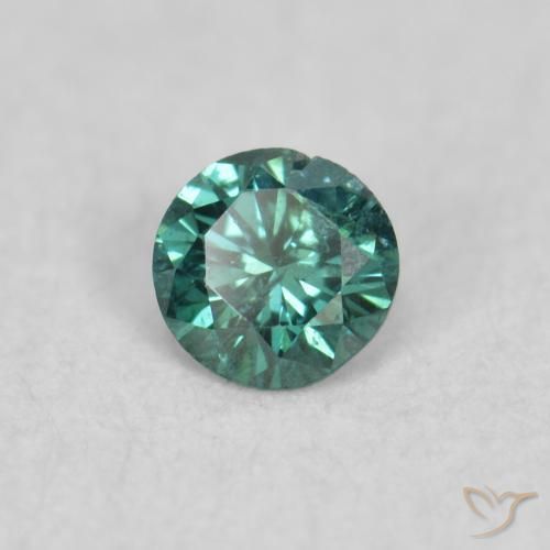 Diamante Verde naturale da 0.05 ct, Rotondo, SI