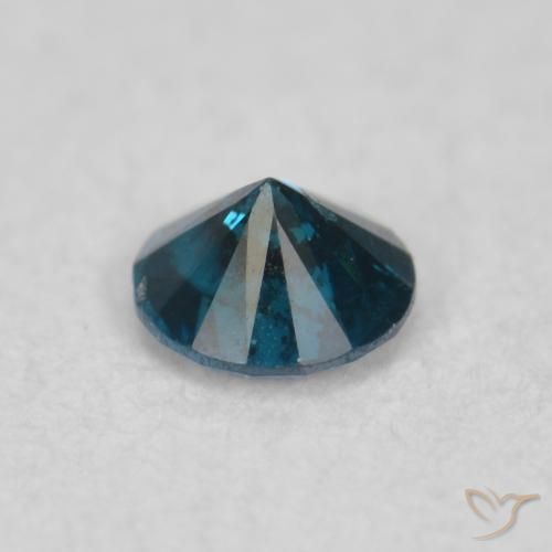 Diamante Blu naturale da 0.07 ct, Rotondo, SI