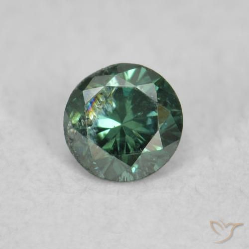 0.05ct Naturale Verde Diamante, Rotondo, VS-SI