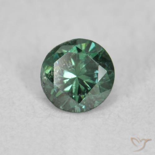 Diamante Verde naturale da 0.05 ct, Rotondo, VS-SI