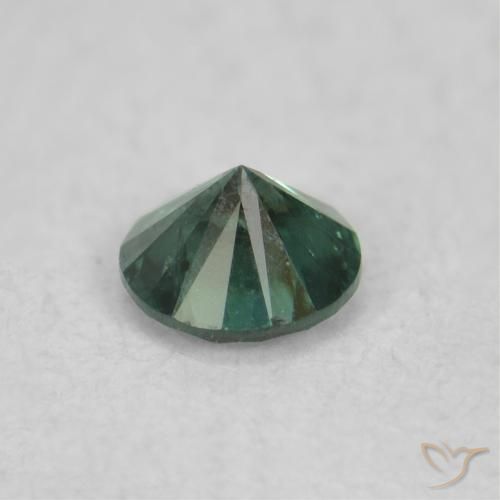 Diamante Verde naturale da 0.05 ct, Rotondo, VS-SI