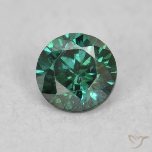 0.04ct Naturale Verde Diamante, Rotondo, VS-SI