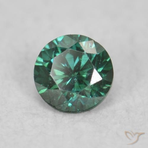 Diamante Verde naturale da 0.04 ct, Rotondo, VS-SI