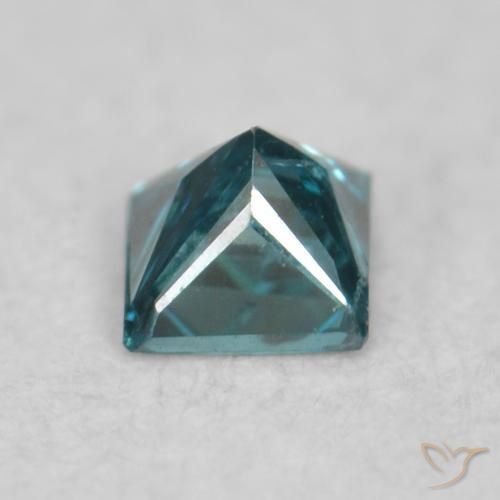Diamante Blu naturale da 0.06 ct, Quadrato, VS-SI
