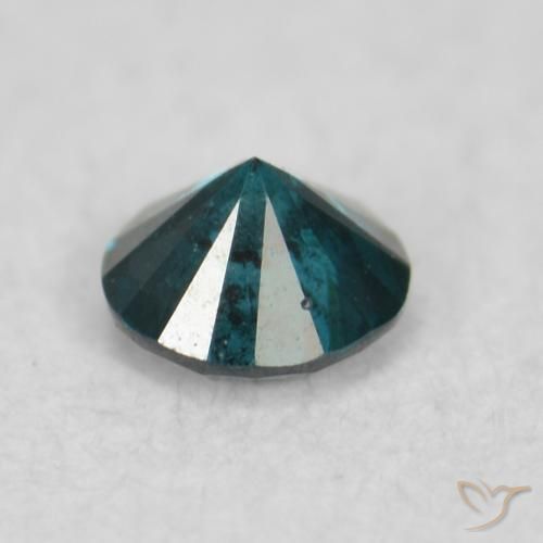 Diamante Blu naturale da 0.06 ct, Rotondo, VS-SI