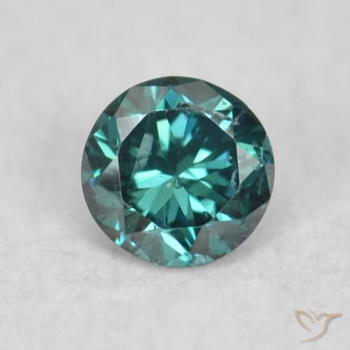 0.06ct Naturale Verde Diamante, Rotondo, VS-SI